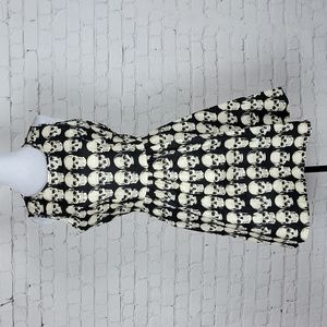 Folter - Black Skulls Mini Dress 💘